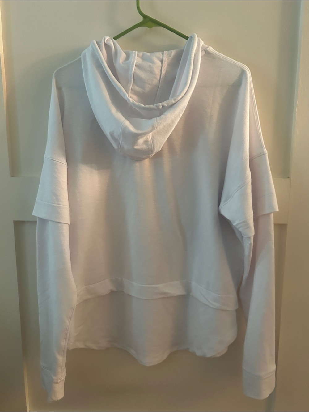 Under Armour White Hooded Women's Pullover with Black Drawcords - Picture 6 of 7